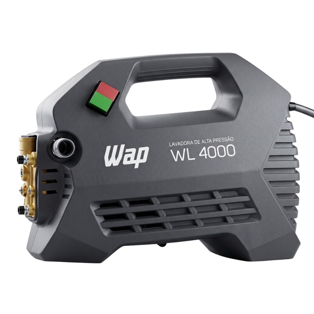Lavadora de Alta Pressão Profissional WAP WL 4000, 420L/h, Com Agulha Desobstruidora e Motor de Indução, 2000W 220V