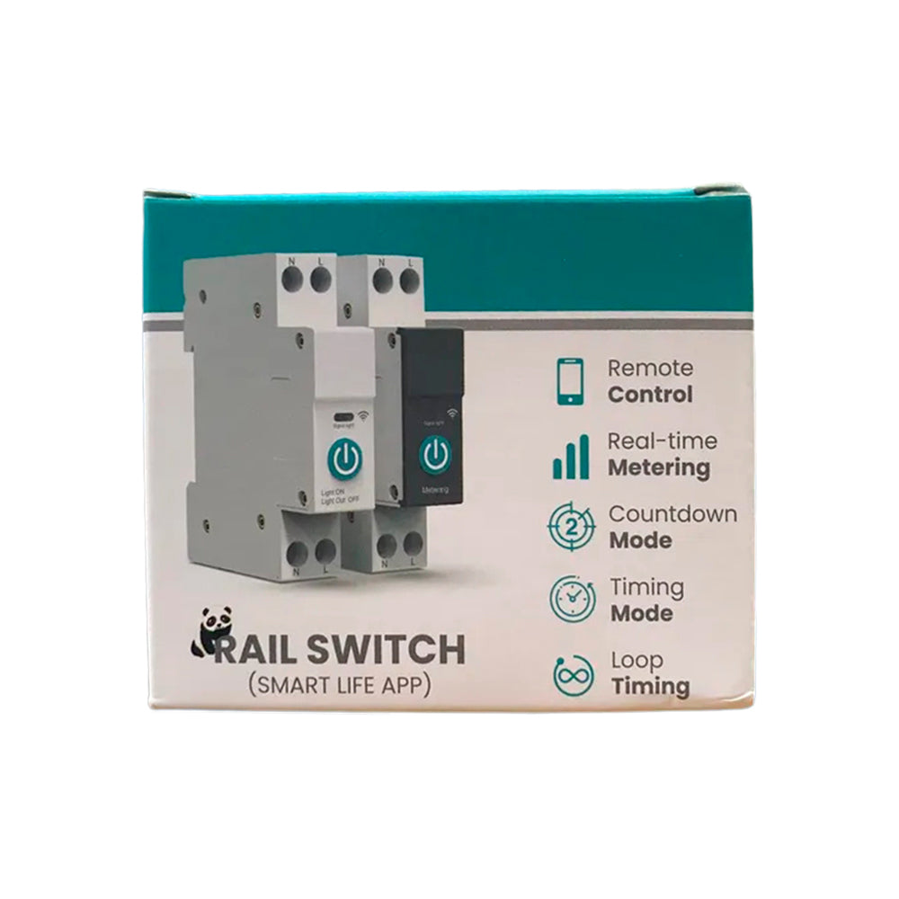 Disjuntor Inteligente 25A, Zigbee 3.0, Compativel Com Google Assistant e Alexa, Com Medição, TO-Q-SY1-JZT