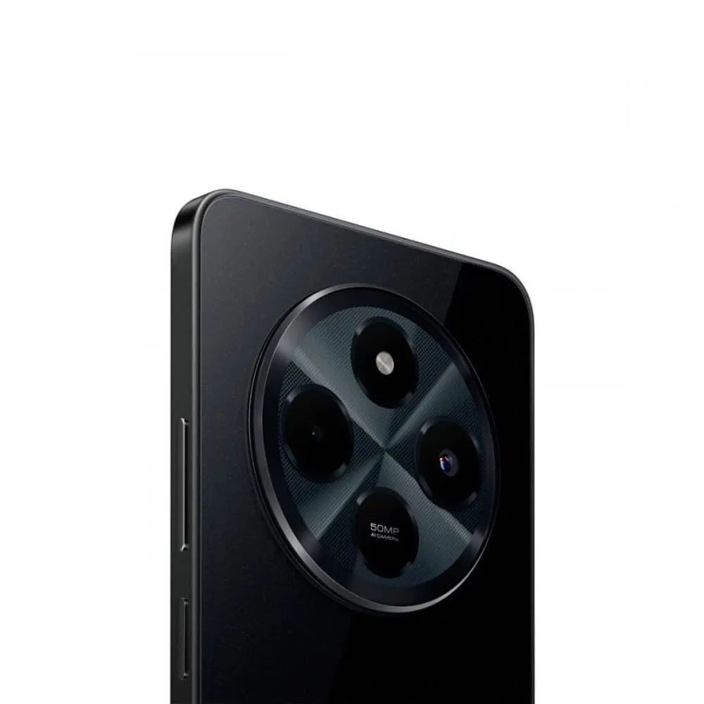 Smartphone Xiaomi Redmi 14C 4GB+4GB RAM 256GB ROM, Helio G81-Ultra, 6.88" IPS 120Hz, Camera 50MP com IA, HyperOS, Preto