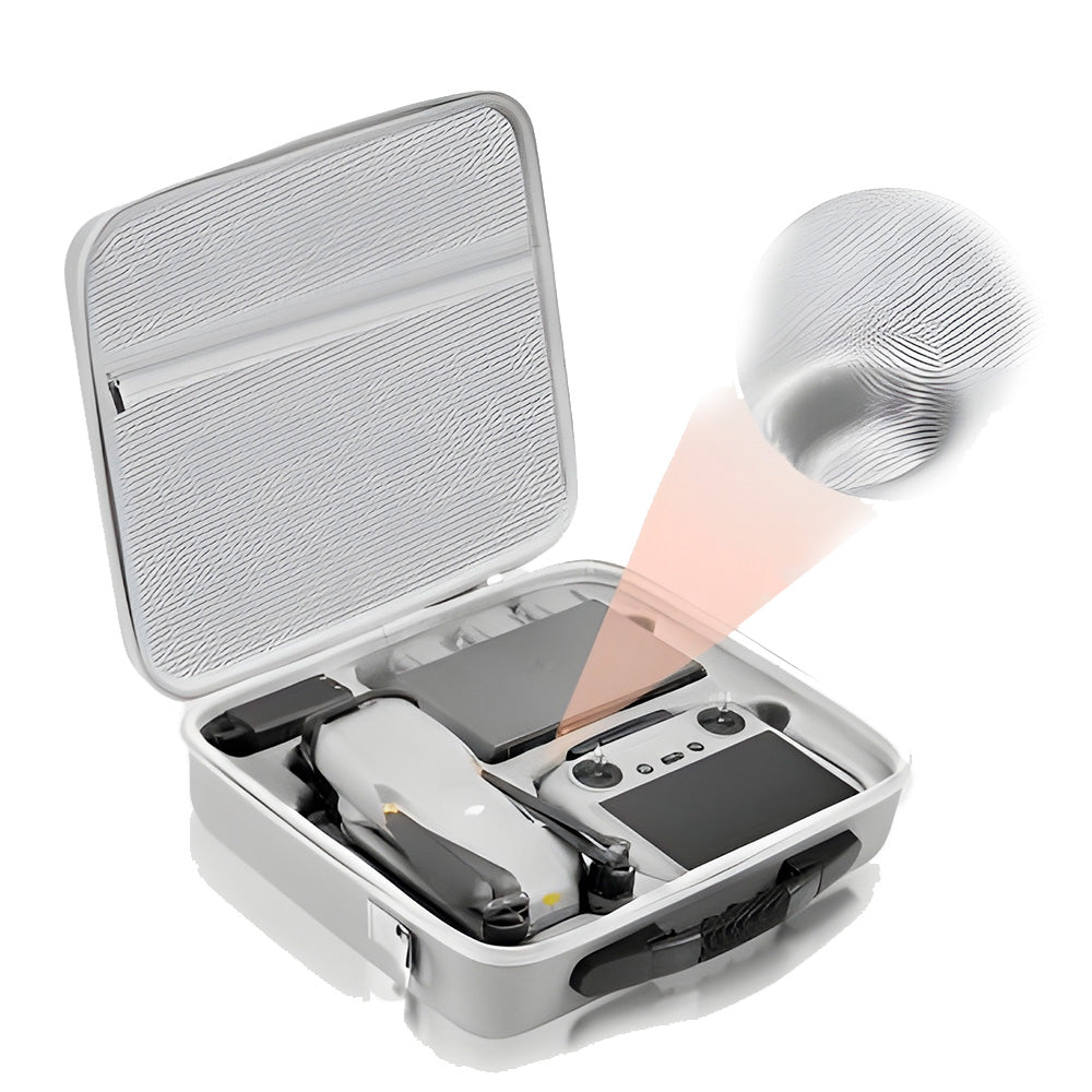 Maleta Case Para Transporte de Drone e Acessórios, Para DJI Air 3 / Air 3s, Cinza