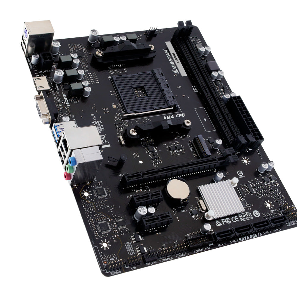 Placa-Mãe Biostar A520MHP, Chipset A520, Soquete AM4, mATX, DDR4, M.2, Gigabit Ethernet, PCIe