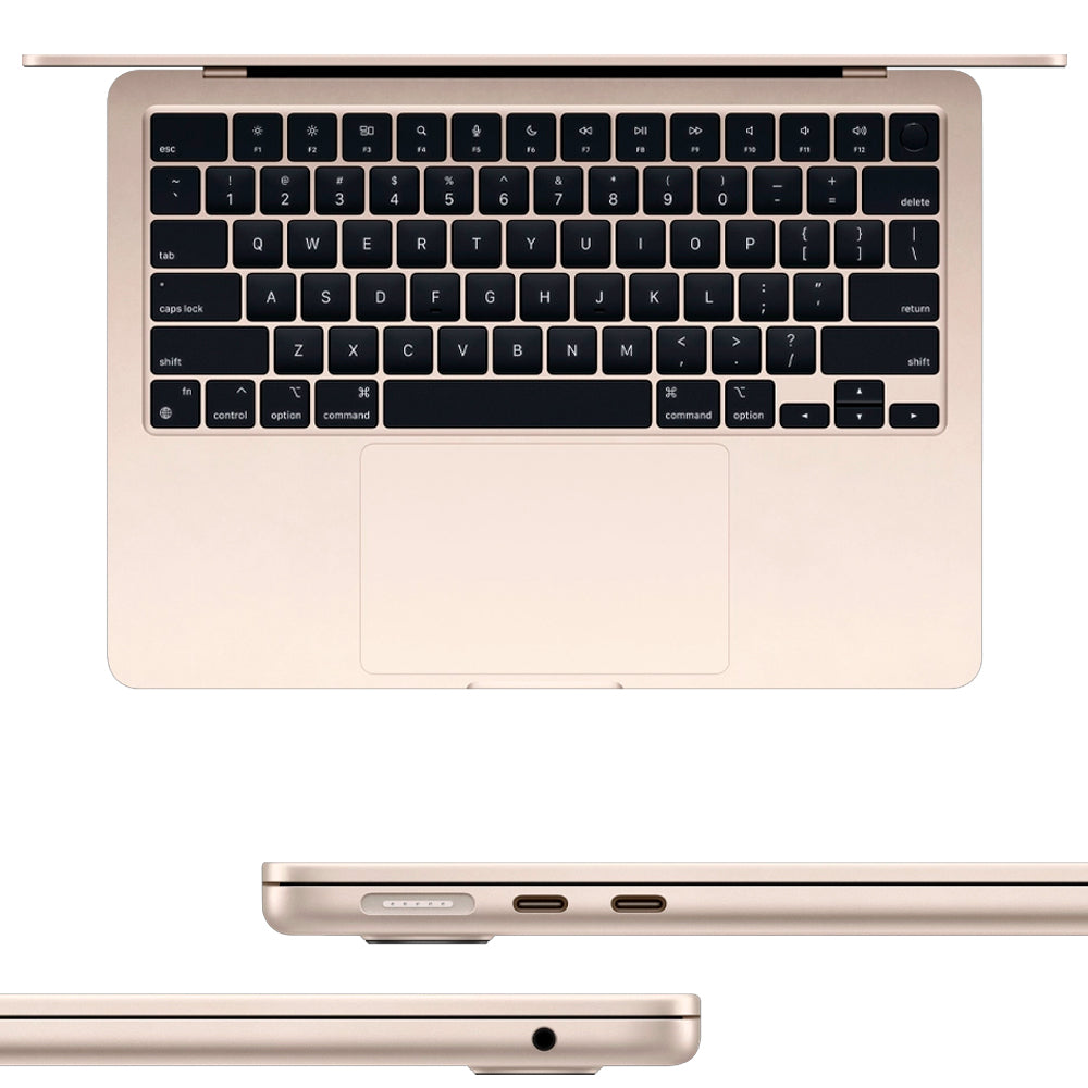 MacBook Air Apple Starlight 13,6" M3, 16GB RAM, 256GB SSD - Tela Liquid Retina 500 nits, Wi-Fi 6E, Touch ID, MC8J4LL/A