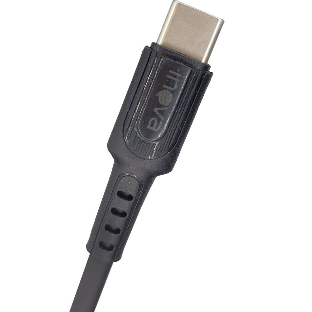 Cabo de Dados USB Carregamento 2.4A Tipo C Preto Inova - CBO-5720