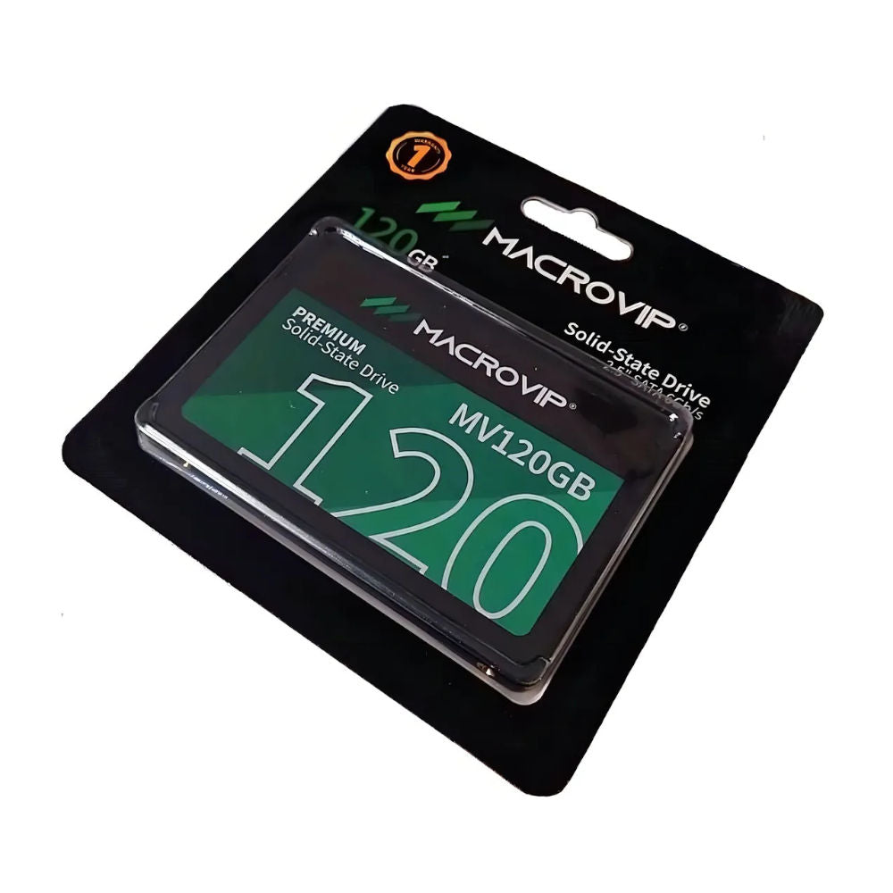 HD SSD Macrovip Premium 120GB 2.5" SATA III 6Gb/s Leitura 520Mb/s Gravação 450Mb/s - MV120GB