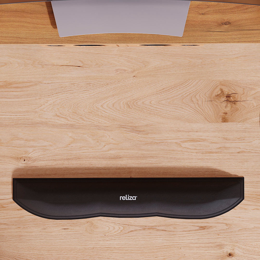Apoio Ergonômico para Teclado, Reliza Confort, Ideal para Digitação Prolongada - Preto