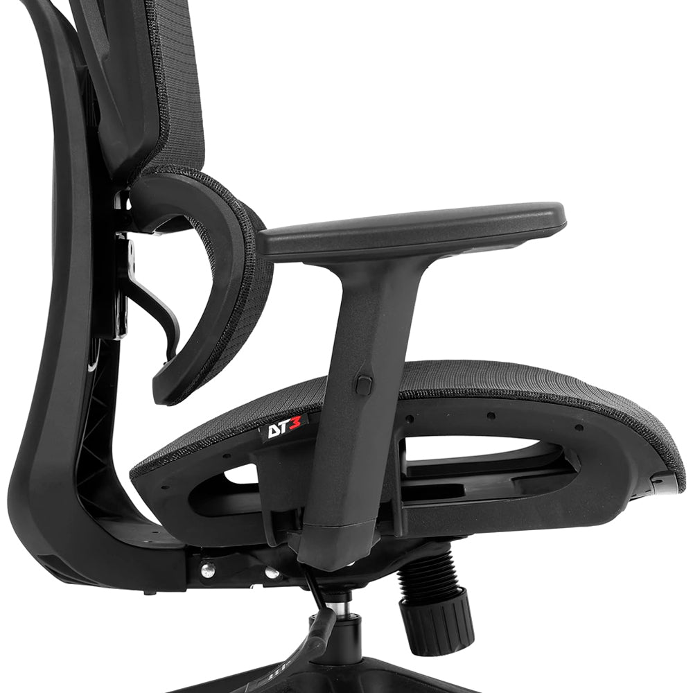Cadeira Office DT3 Valor, Ergonomica, Mesh Vidartex, 2D, Braços 1D, Ajuste na Altura do Encosto,Suporta até 120kg e Alt