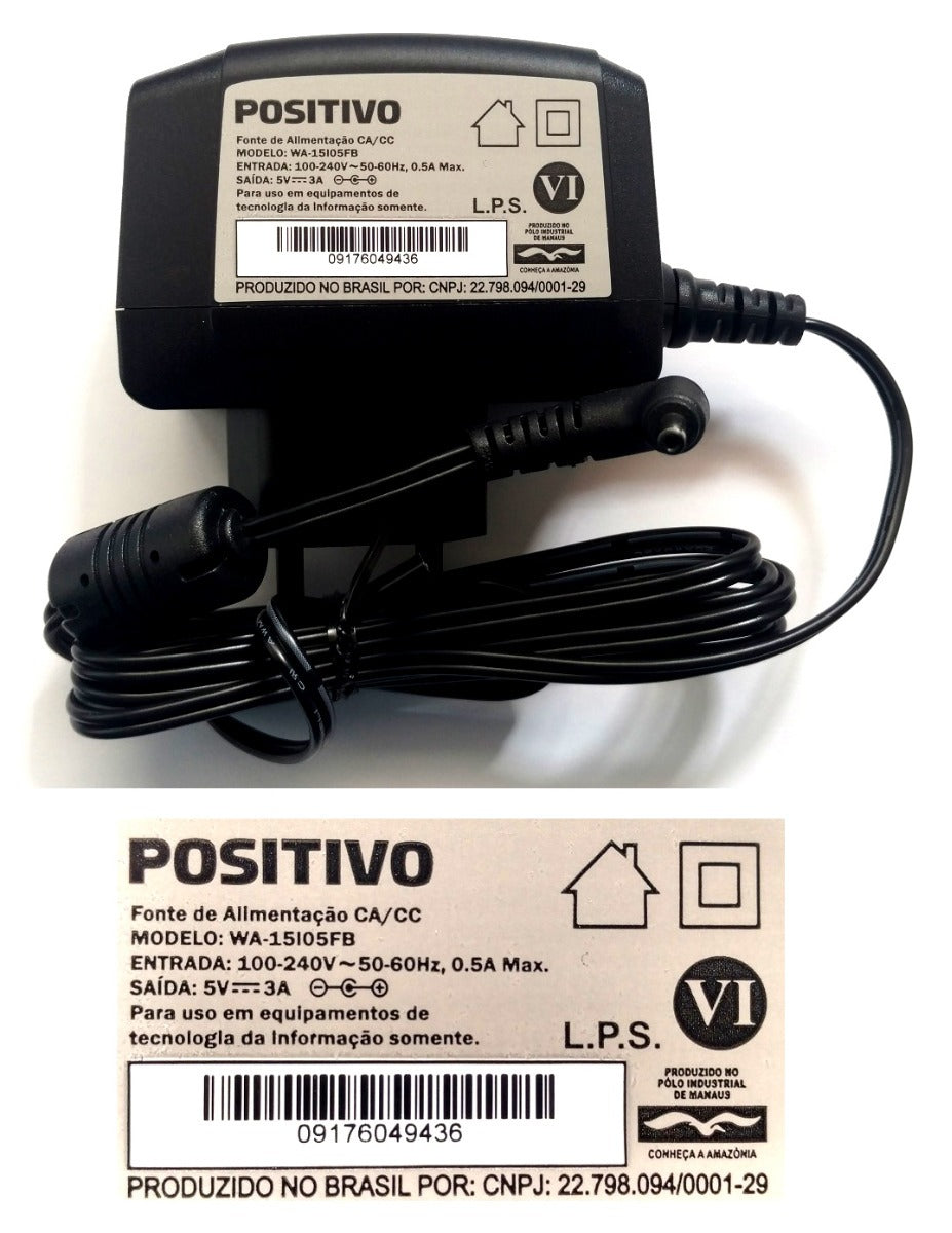 Fonte de Notebook Positivo 5 Voltes WA-15I05FB
