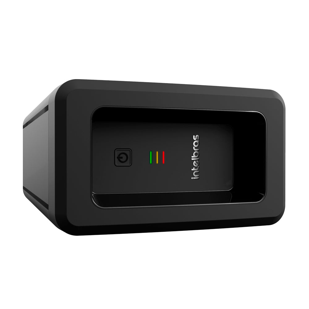 Nobreak Interativo Intelbras ATTIV 1500VA Semissenoidal, Preto Entrada e Saída 220 Voltes Com 8 Tomadas de 10 Amperes