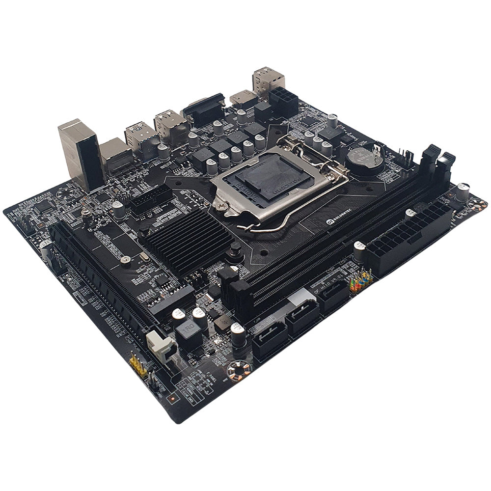 Placa Mãe Soquete 1151 H110 DDR4, Com Slot Para SSD M.2, PCI Express e HDMI, Goldentec - GT-H110