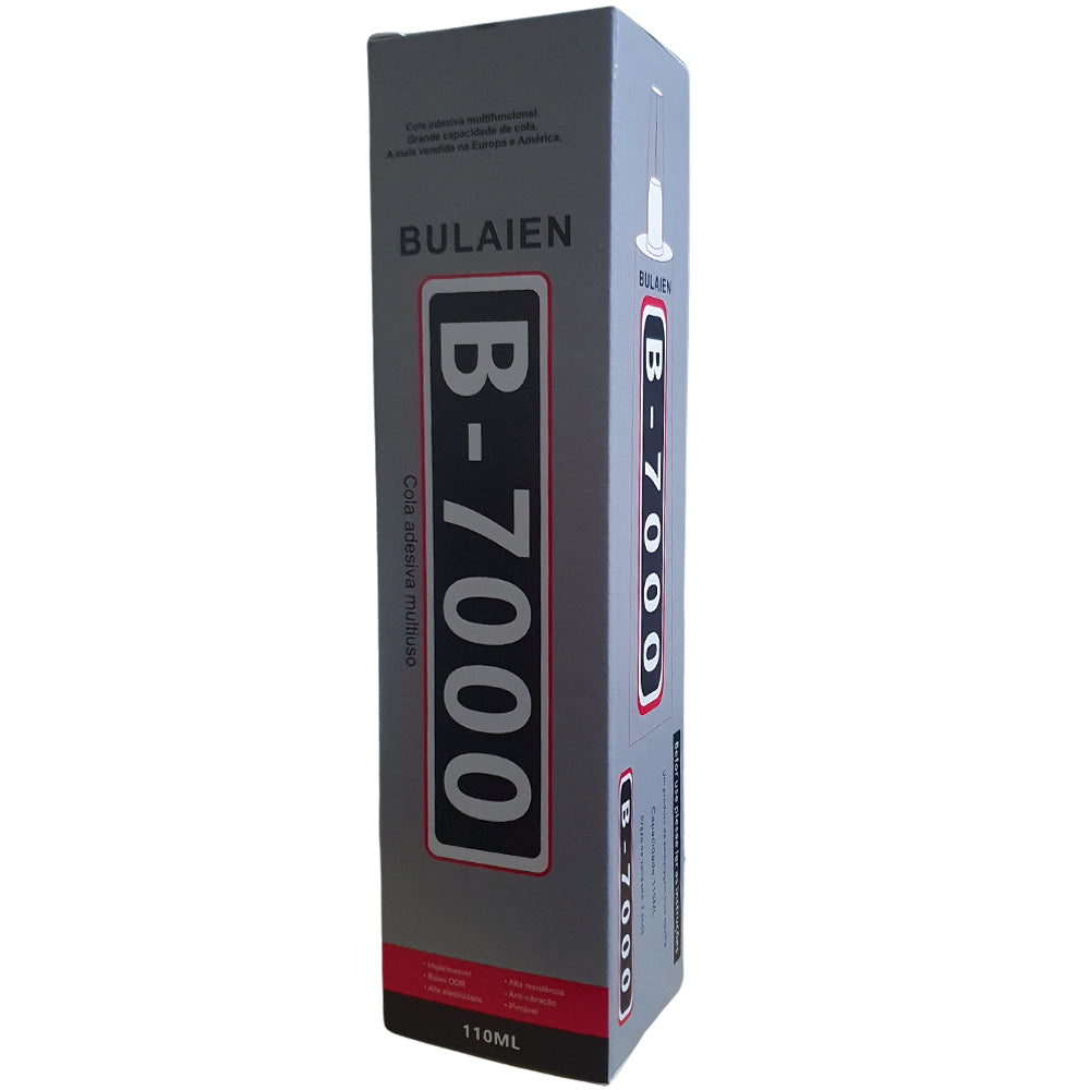 Cola Adesiva Multiuso Profissional ‎B-7000 Transparente 110ml - Bulaien