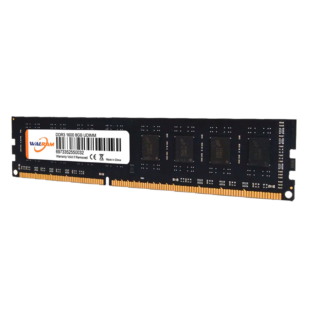 Memória RAM Desktop 8GB DDR3 1600MHz U-DIMM Walram - Preta