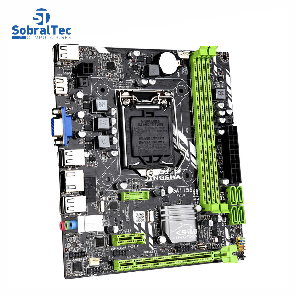 Placa Mãe Chipset H61 LGA 1155 DDR3 SZMZ Para Intel I3 I5 I7 Xeon Series