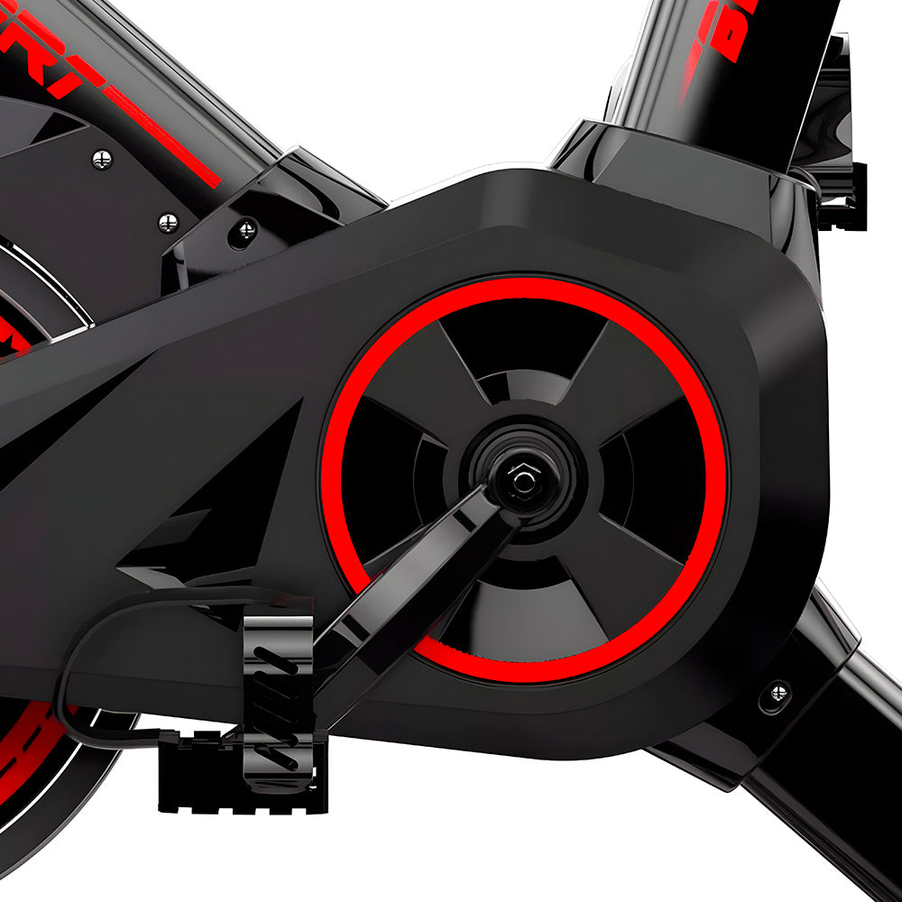 Bicicleta Ergométrica Fitness Spinning Preto e Vermelho