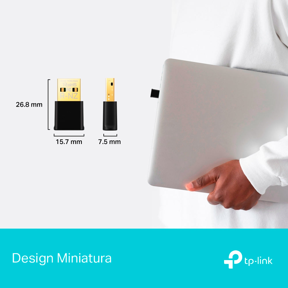 Adaptador Wi-Fi Tp-Link Archer TX20U Nano, AX1800, Dual Band, Wi-Fi 6