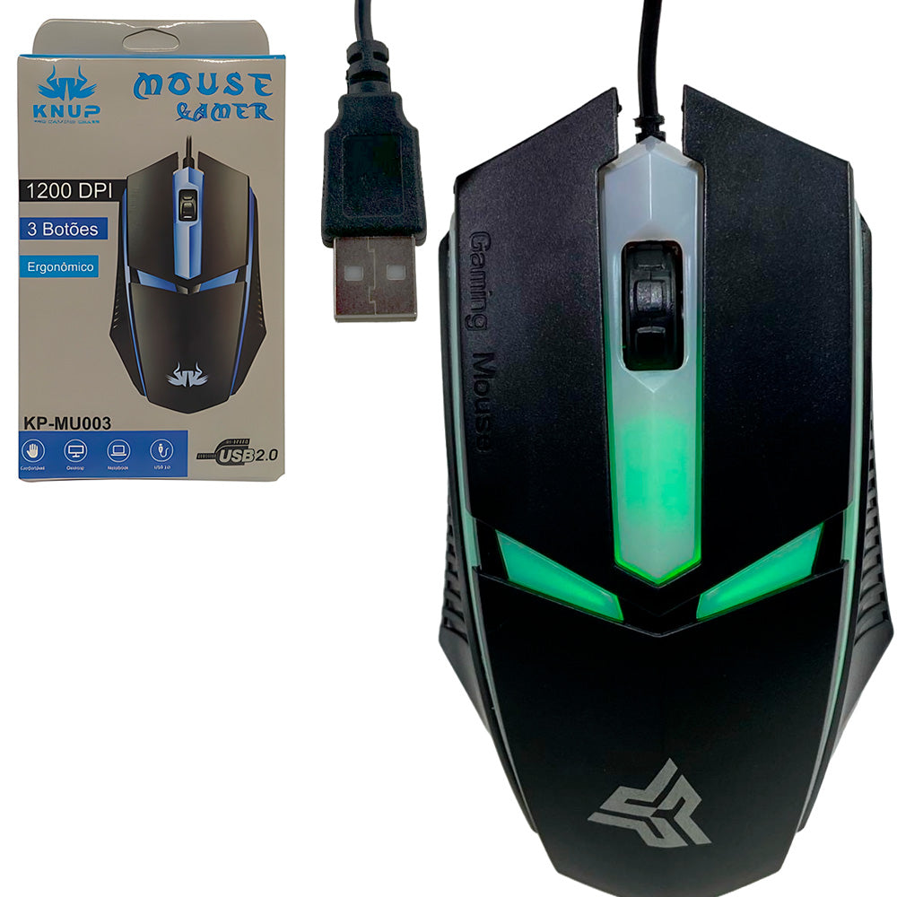 Mouse Gamer Knup Kp-Anúbis MU003 (1200dpi)