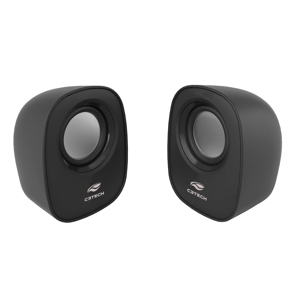 Caixa De Som Speaker 3W USB 2.0 - SP-30BK C3tech Preto