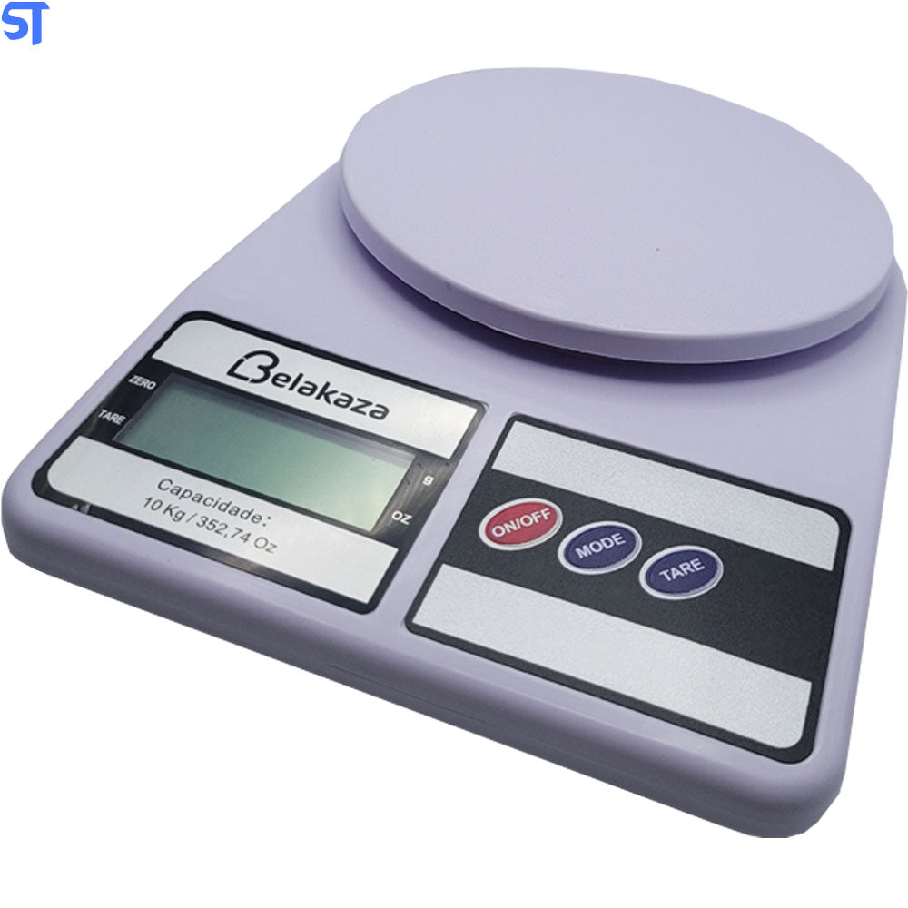 Balança Digital LCD De Alta Precisão Eletrônica Até 10 Kg Belakaza- KZ-1001