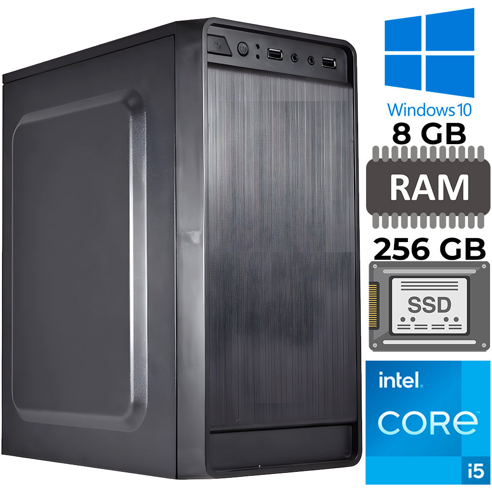 Computador Intel Core i5 - 2300, 8GB RAM, SSD NVme 256GB, Rede Gigabit, Suport M.2, - Windows 10