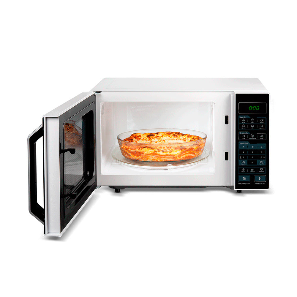 Forno Micro-Ondas 35L Midea MXSA35P2, SmartPlate, 220V, 1000W, Função Eco, Branco/Preto