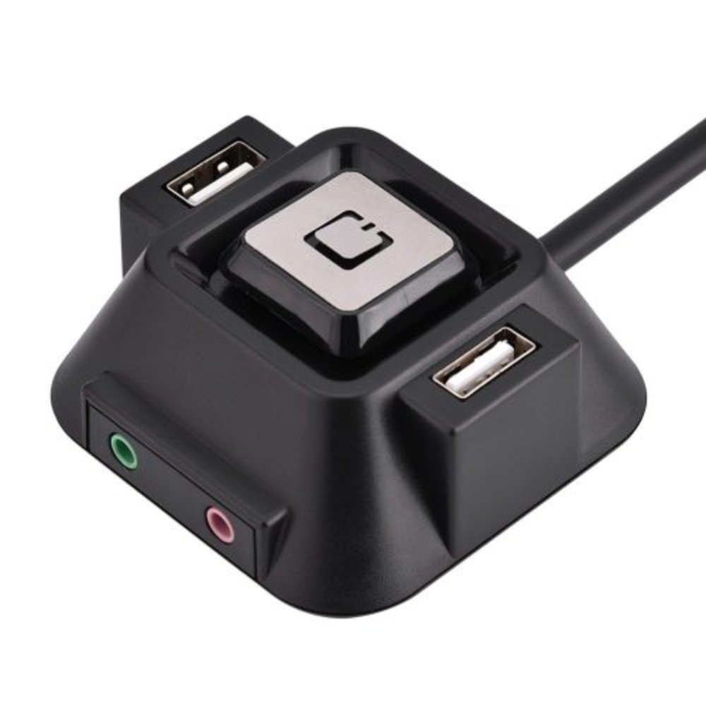 Interruptor De Alimentação Multifunção PC 2 Portas USB 2.0 P2 Knup Kp-T85