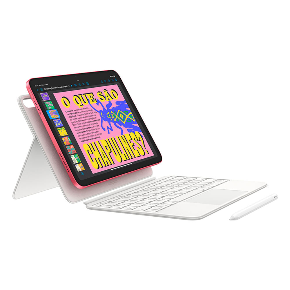 iPad Apple 2025 Wi-Fi 128 GB, Chip A16 Bionic, Tela Retina 10,9" A3354 Prateada