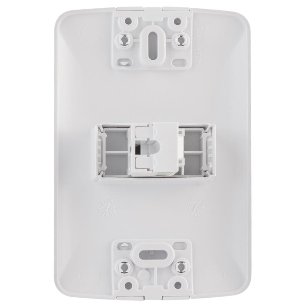 Tomada de Rede RJ45 Cat6 Tramontina Aria 4x2 Conjunto Completo Branco