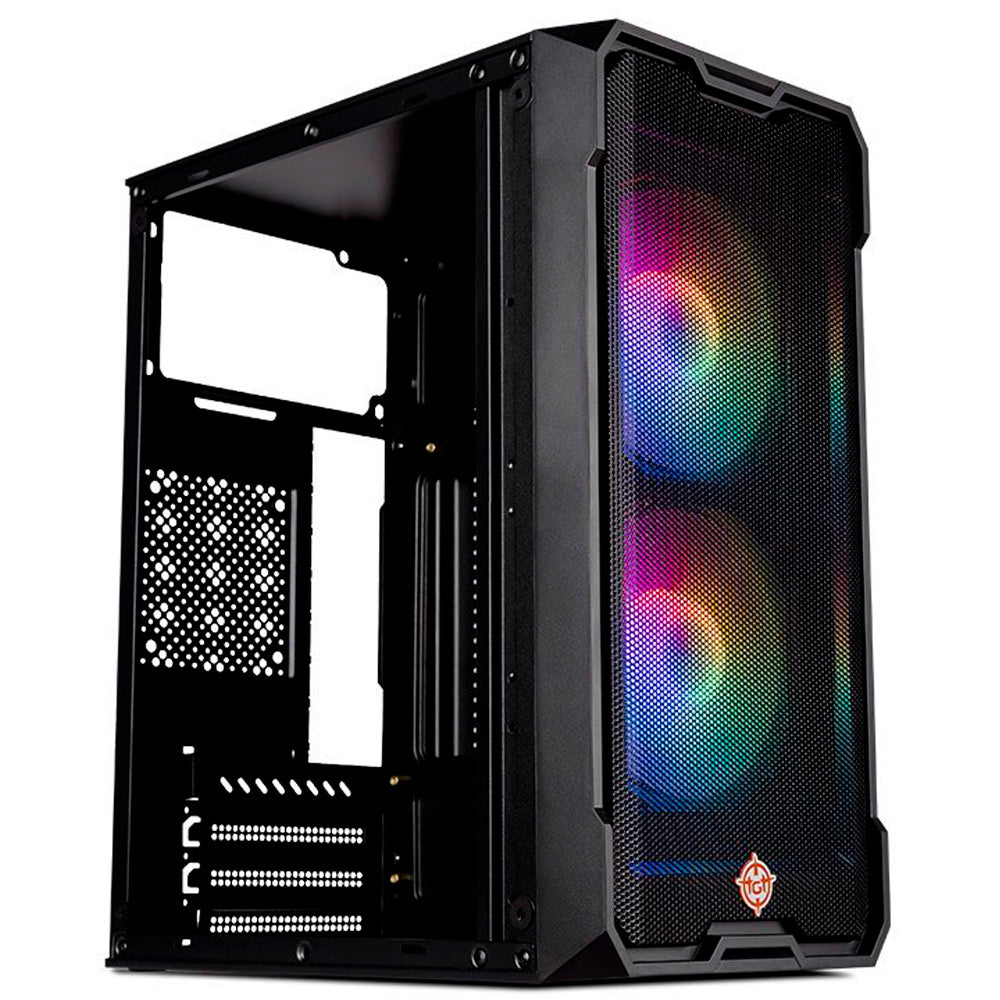 Gabinete Gamer TGT Jester, Mid-Tower, Lateral de Vidro, Com 2 Fans, Preto, TGT-JSR-BKGF01