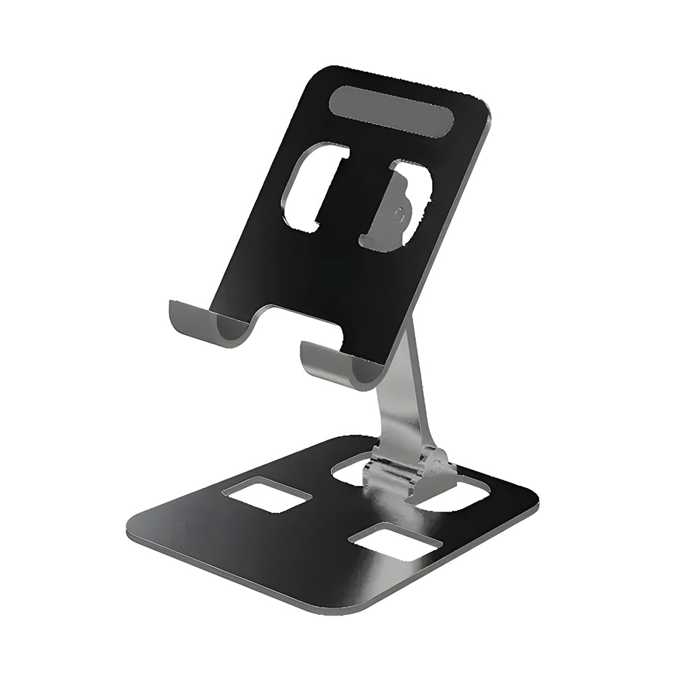 Suporte Universal, Em Aluminio, Ajustavel, Para Smartphones e Tablets - Preto