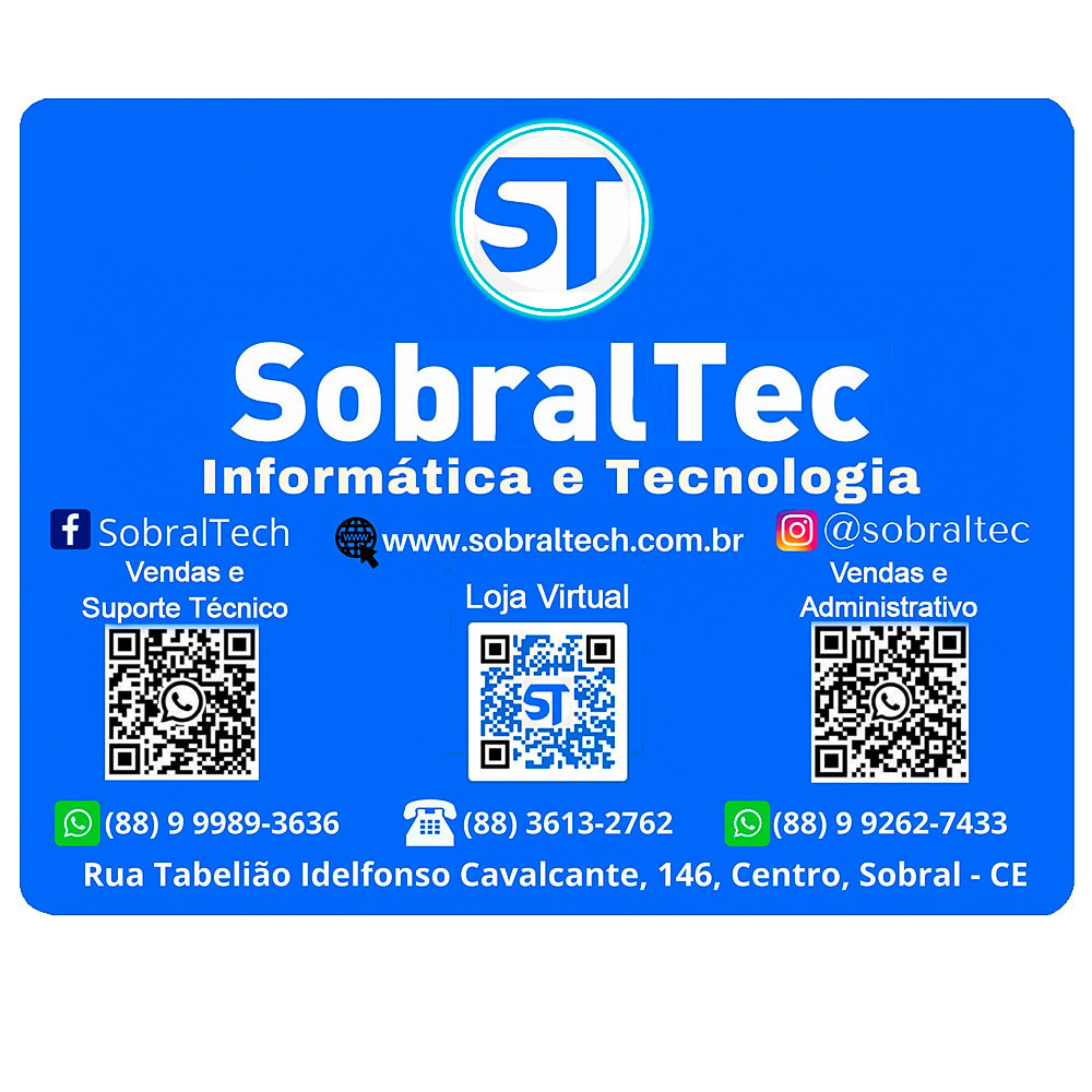 Computador Core i3, 2100, Memória RAM 8GB, SSD 240GB, Gt-H61 Com Slot M2, Rede Gigabit, MT-34BK, Linux e MousePad Brind