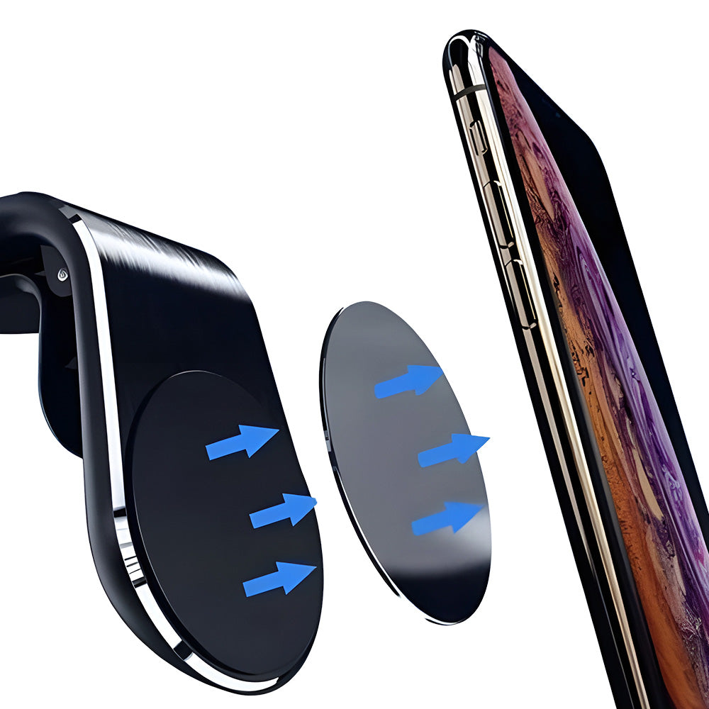 Suporte Veicular Magnético Universal Para Celular - Prata