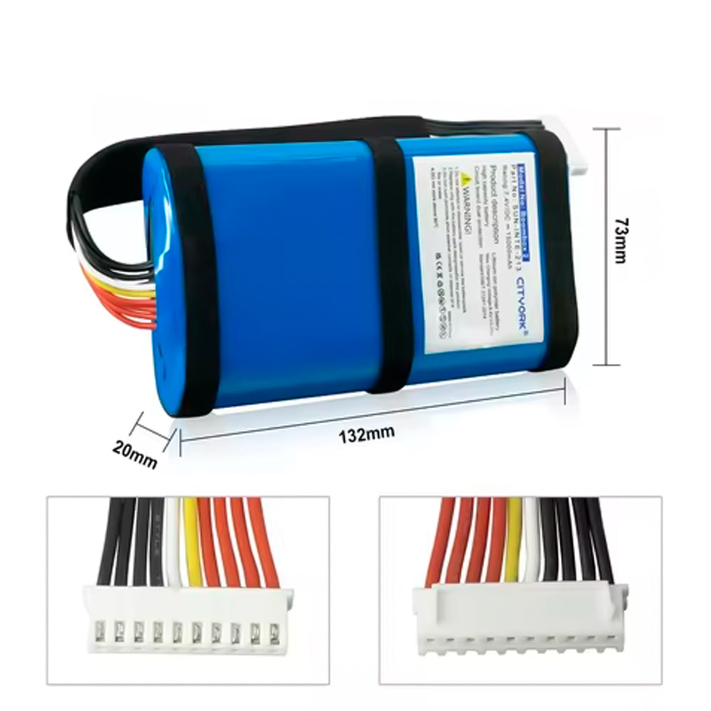 Bateria Para JBL Boombox HSABAT 7.4V 30000mAh Modelo SML-1120A,Limite de Carregamento 8.4V