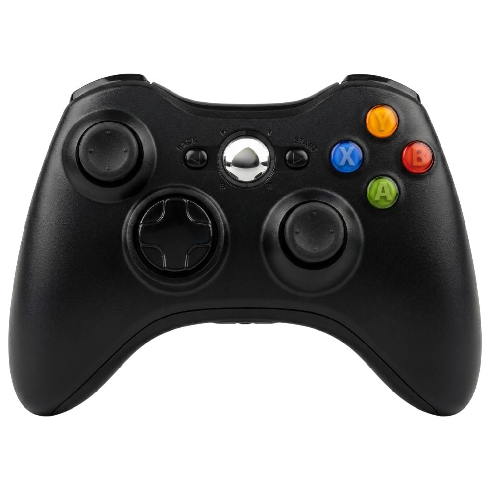 Controle Sem Fio Compatível Xbox & PC (Windows e Linux) KapBom Kap-360W Joystick Wirelles (Preto)