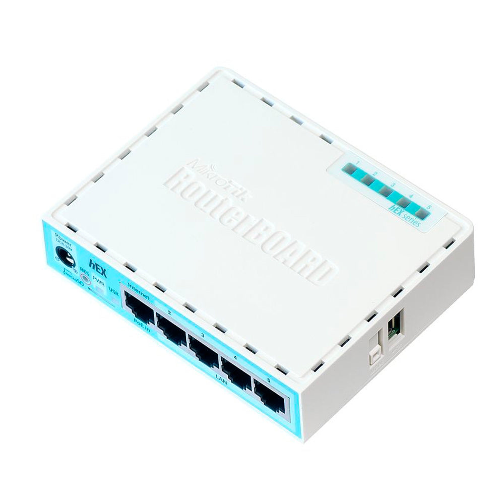 Roteador 5 Portas Gigabit hEX, com Balanceamento de Carga, RB750GR3, MIKROTIK
