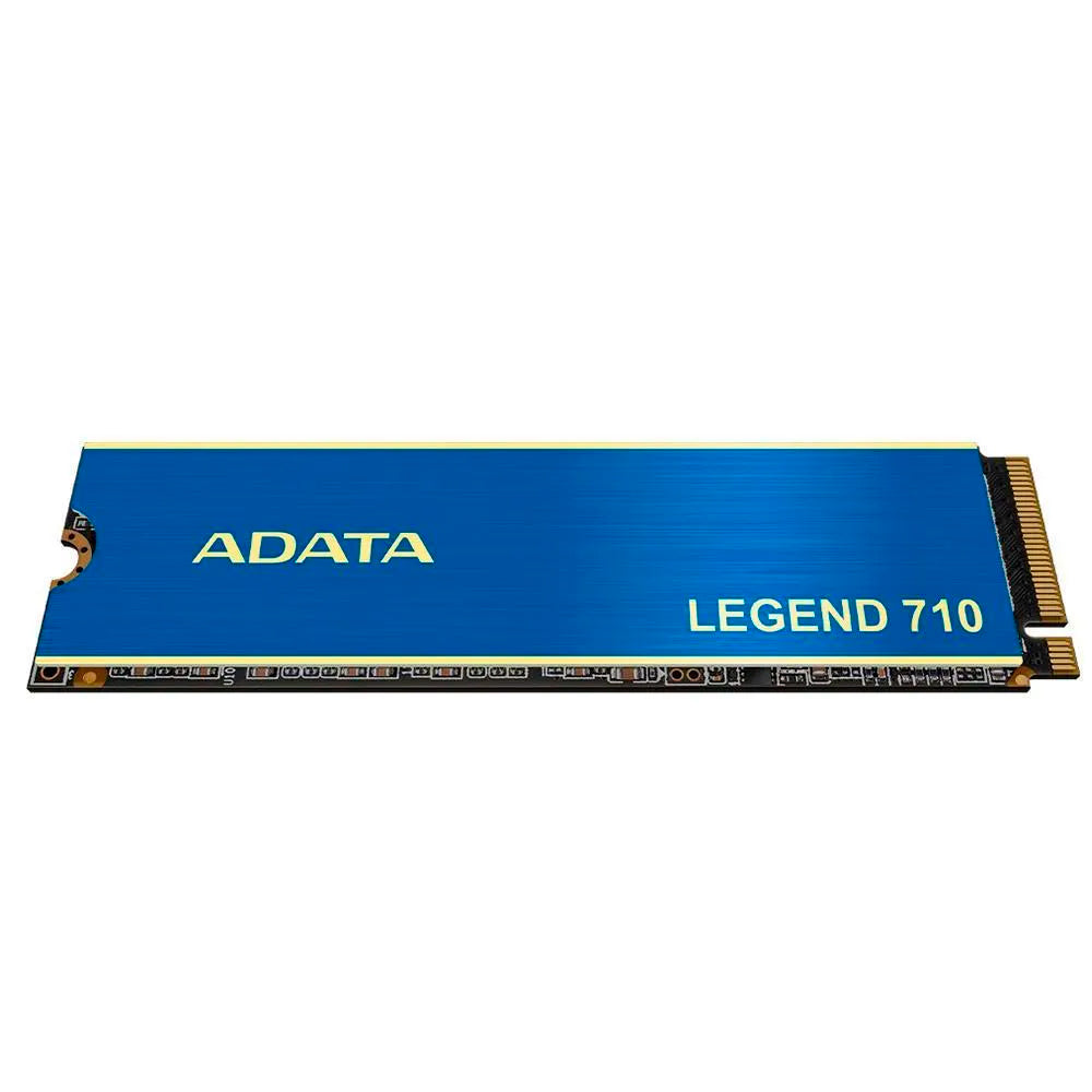 SSD M.2 NVMe Adata 256GB Legend 710, 2280 PCIe GEN3x4 NVMe 1.4 Leitura 2.400 MB/s Grav. 1.800 MB/s Azul ALEG-710-256GCS