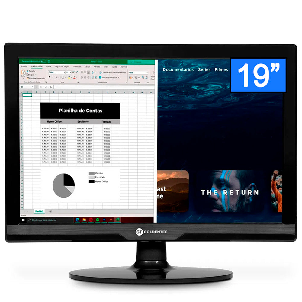 Computador Completo Core i5-3570, SSD 240GB, Memória Ram 8GB, Gab MT-32BK, Com Monitor 19 HDMI, Teclado e Mouse e MouseP