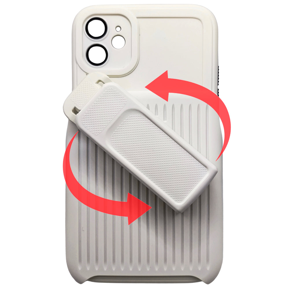 Capa Resistente Para iPhone 11, Com Suporte Clip, Anti-Impacto, Branco