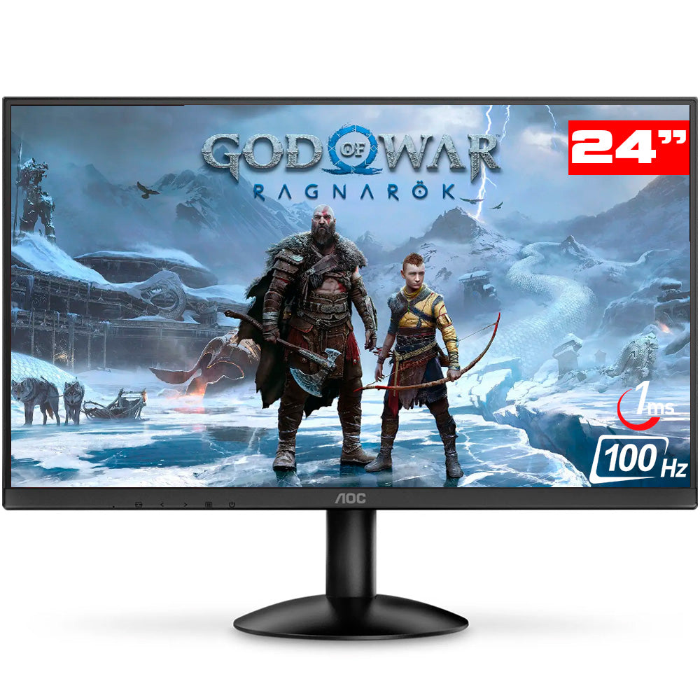 Monitor Gamer AOC 24", Full HD, 100Hz, 1ms Gaming, HDMI, VGA, VESA, Painel VA, 24B30HM2