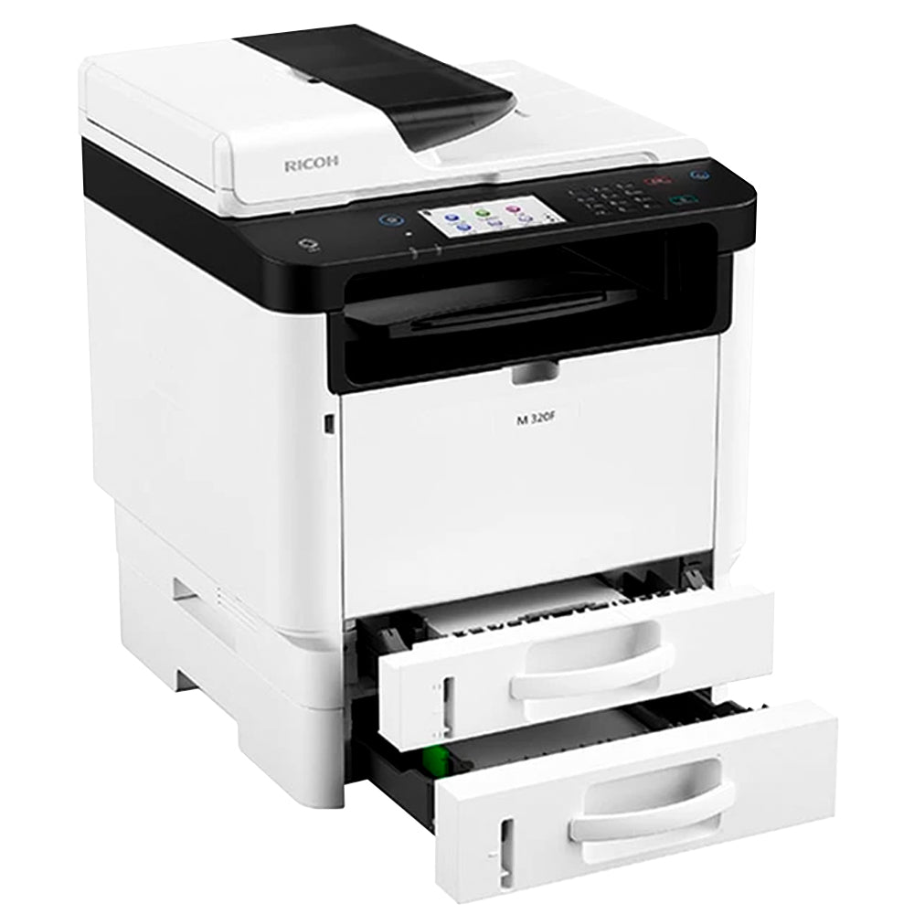 Impressora Multifuncional Ricoh M320F M320 Laser Monocromática Com Ethernet e Duplex 408535
