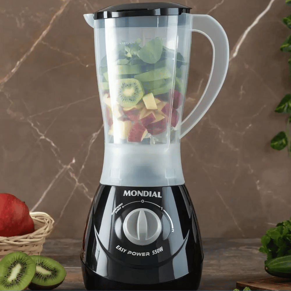Liquidificador Mondial Easy Power L-550-B Preto - 2 Velocidades 550W