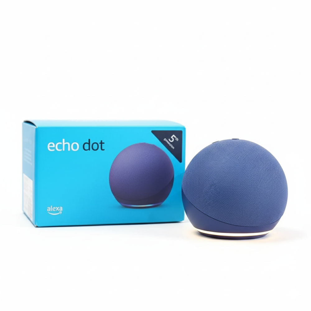 Echo Dot 5ª Geração Smart Speaker com Alexa, Inteligência Artificial, Bluetooth, Alto-Falante Inteligente, Azul-marinho
