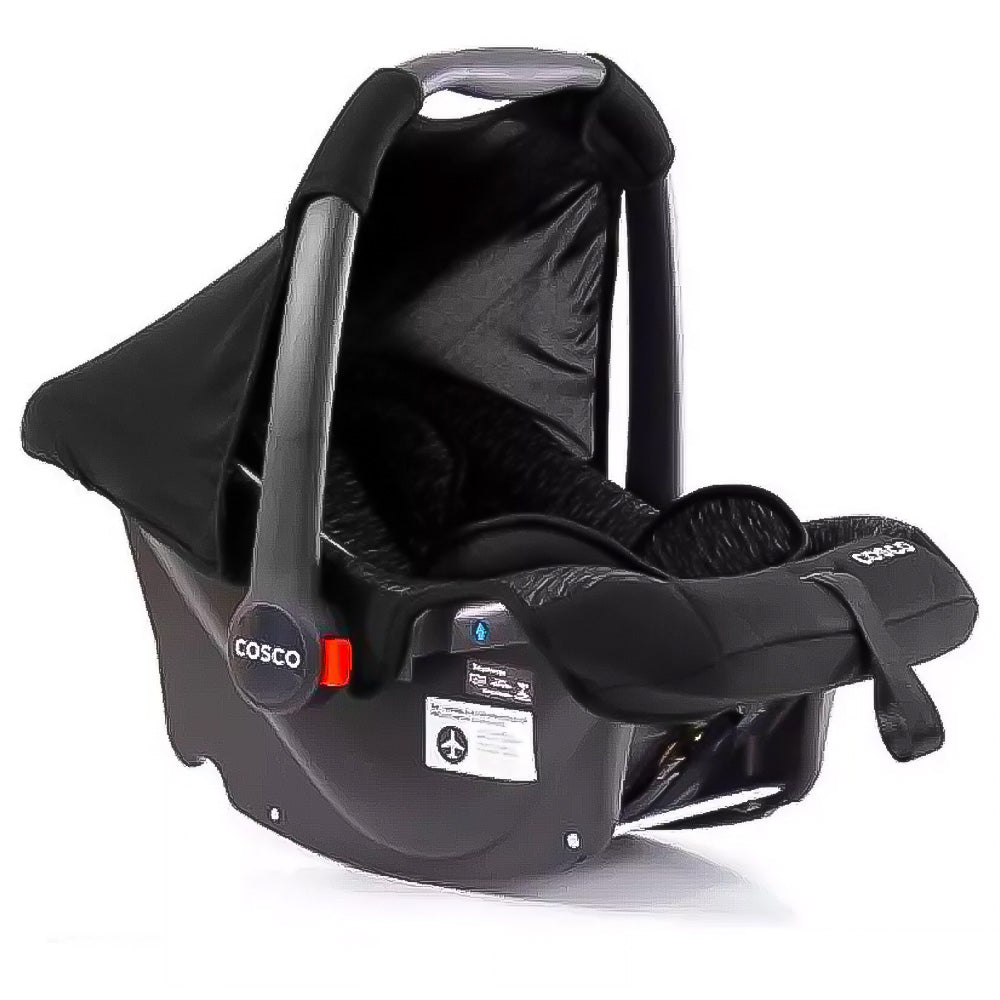 Conjunto Travel Carrinho Bebê Reclinável + bebê Conforto Preto Reverse-Cosco