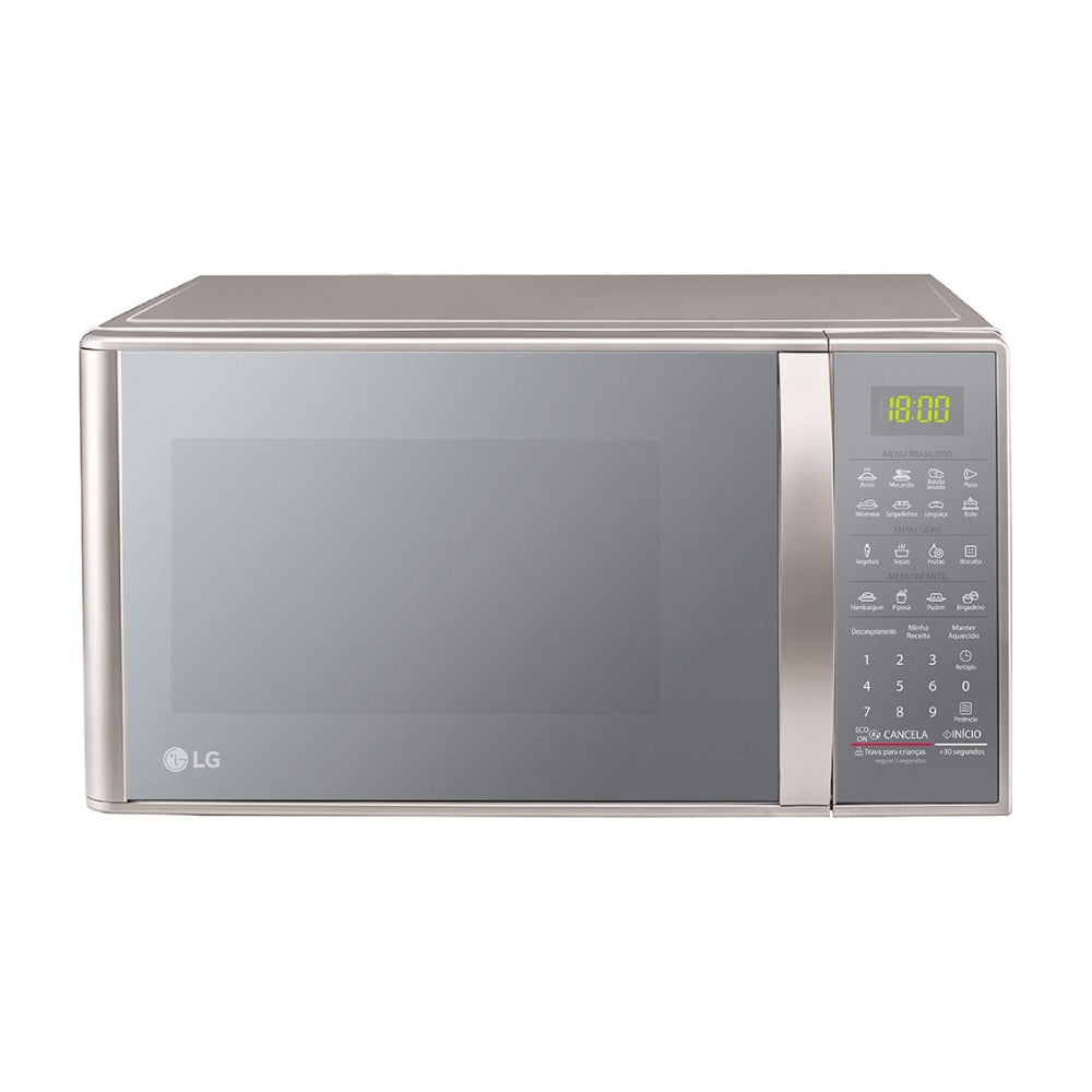 Micro-Ondas LG 30 Litros Limpa Fácil, MS3043BRA , Prata 220V