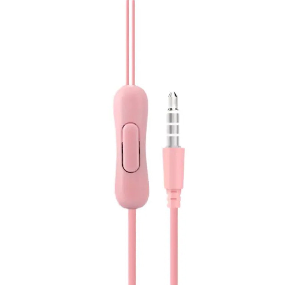 Fone De Ouvido Estéreo Com Microfone Xtrad Rosa- LC-857