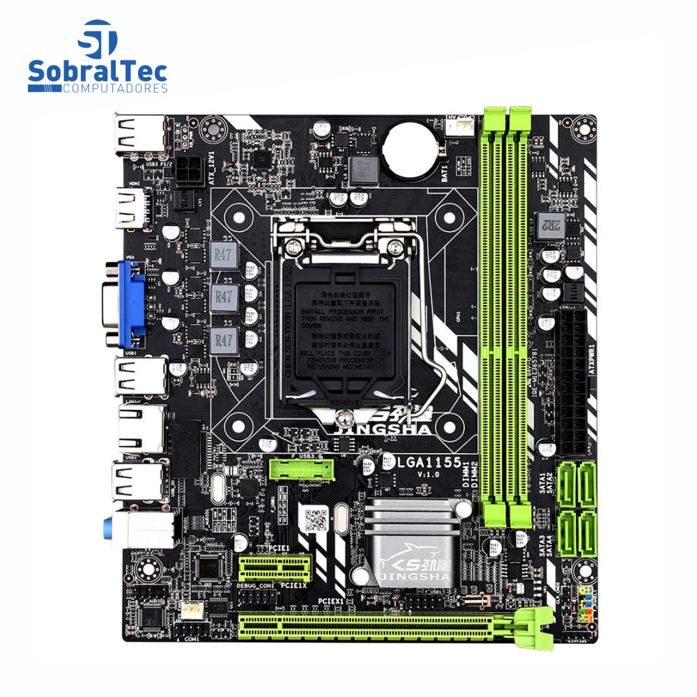 Placa Mãe Chipset H61 LGA 1155 DDR3 SZMZ Para Intel I3 I5 I7 Xeon Series