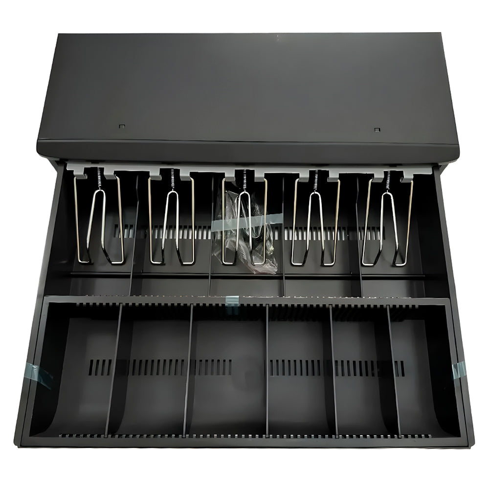 Gaveta de Dinheiro Automática Tanca, 5 Divisórias Para Cedulas, 6 Divisórias Para Moedas, TG-600 - Preta