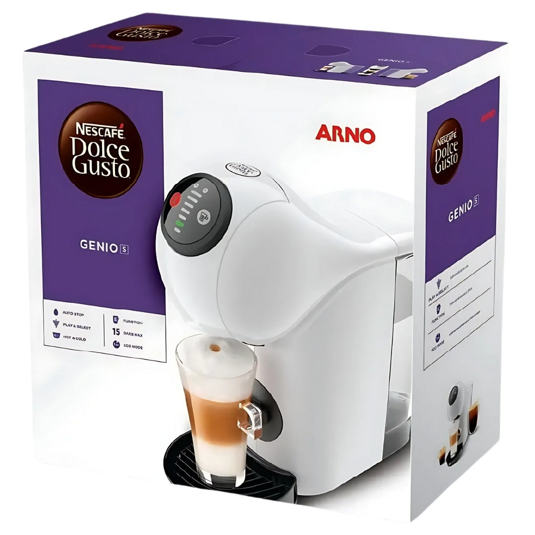 Cafeteira Expresso Nescafé Dolce Gusto, Arno, Genio S Basic DGS1, 220V, Branco