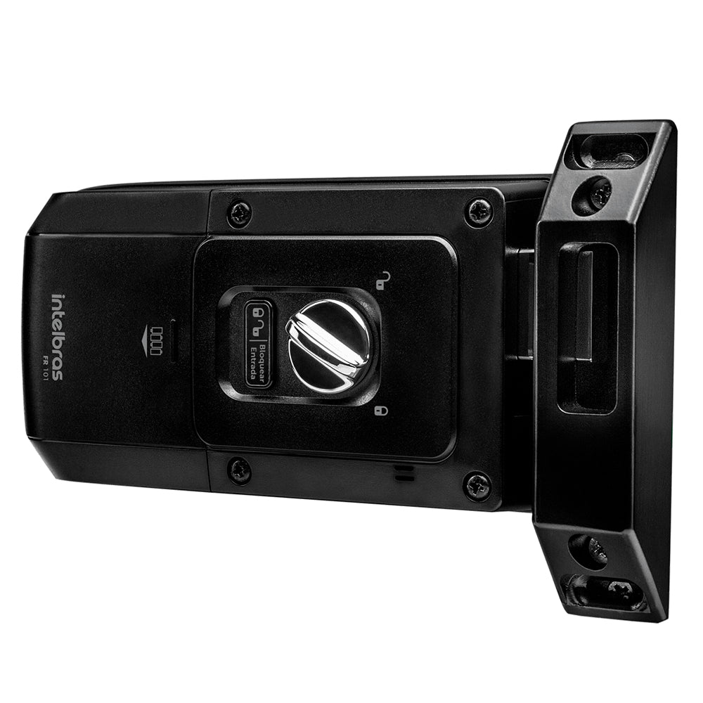Fechadura Digital de Sobrepor Com Senha Touch Screen FR 101 Preto Intelbras