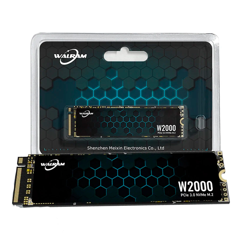 SSD M.2 NVME PCIe 3.0 Walram 256GB, Leitura 2600Mb/s, Escrita 1900Mb/s - W2000