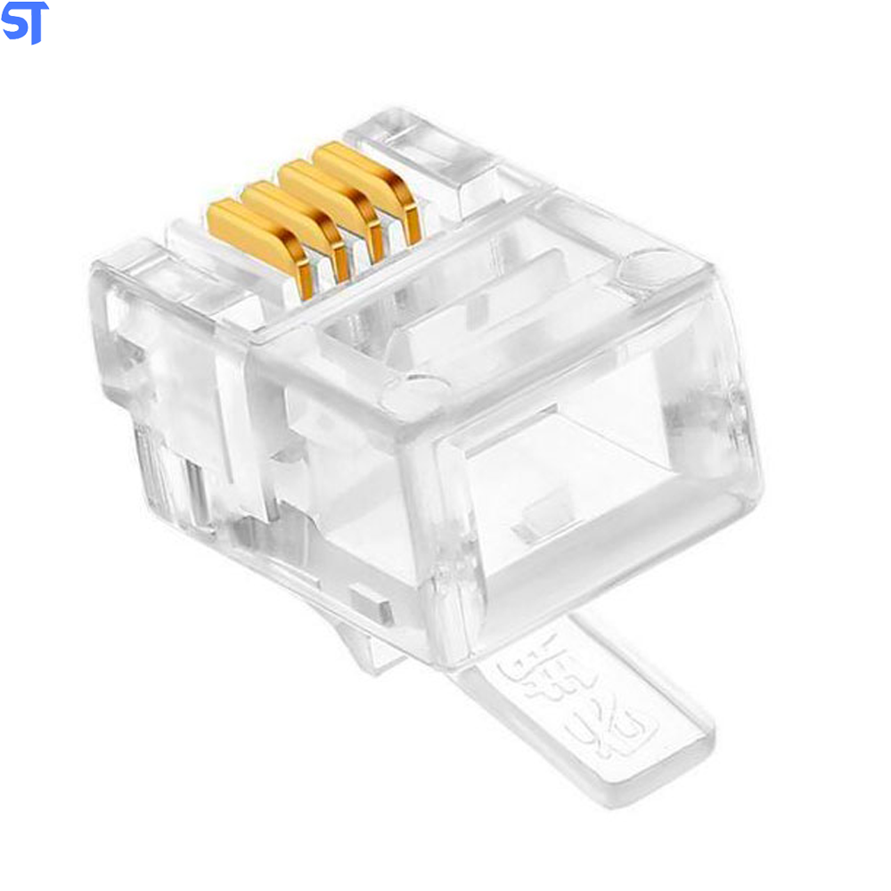 Plug Conector Modular RJ-11 P/ Telefone
