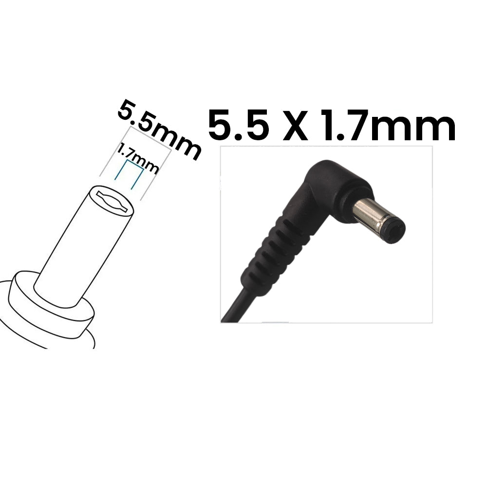 Fonte Compatível Notebook Positivo, 19V, 3.42A, 65W, Plug 5.5mm x 1.7mm, Modelo: PA-1650-02
